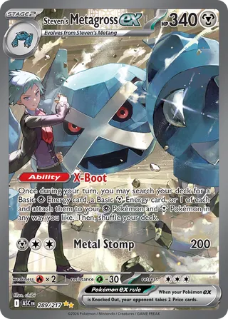 Steven's Metagross ex (Ascended Heroes 289/217)